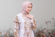 3 Model Gamis Motif Simple untuk Menghadiri Kondangan