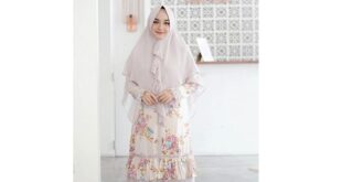 Berbagai Model Gamis Motif Simple Kekinian