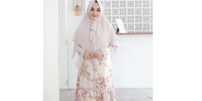 Berbagai Model Gamis Motif Simple Kekinian